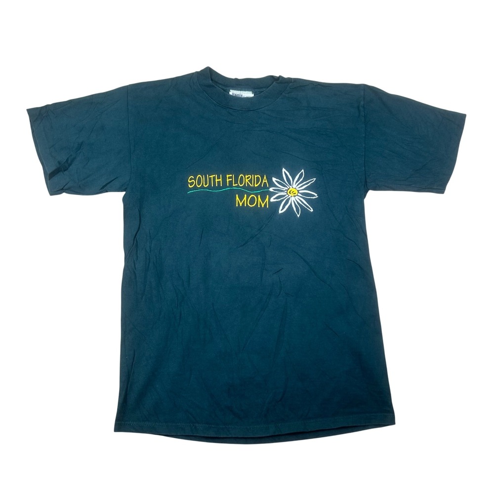 USA Player Sportswear South Florida Mom Vintage T-Shirt Green Cotton Medium